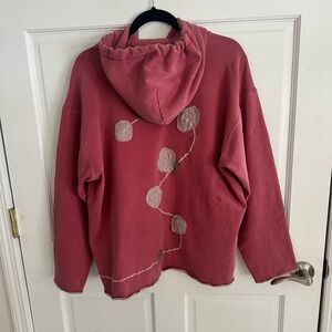 Rose Embroidered Hoodie Kunkys Large Chest 44 L 25